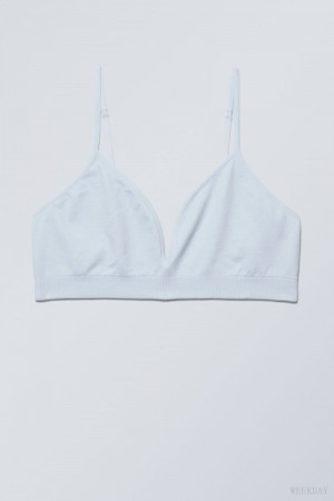 Stanik Weekday Cat Soft Triangle Bra Głęboka Niebieskie | IIRG9080