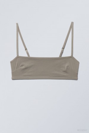Stanik Weekday Soul Soft Bra Dusty Mole | EUVC6772