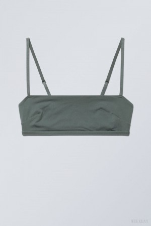 Stanik Weekday Soul Soft Bra Szare | WYJJ5567