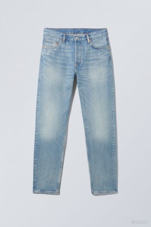 Weekday Barrel Relaxed Tapered Jeans Niebieskie | GGHQ3139