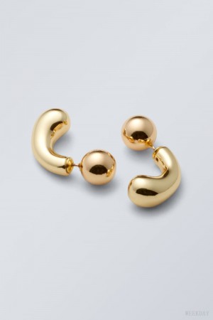 Weekday Bean Earrings Golden | GKVH1820