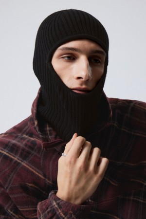 Weekday Bell Balaclava Czarne | WFTS0538