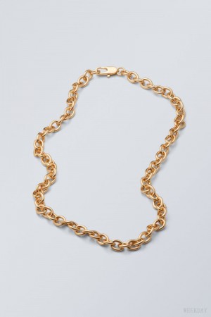 Weekday Bella Necklace Golden | PQNW8224