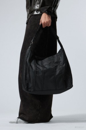 Weekday Bella Shoulder Bag Czarne | FPFF3502