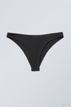 Weekday Brazilian Bikini Bottoms Czarne | LWCF5151