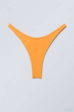 Weekday Brazilian Mini Bikini Bottom Mango | YVXH3365