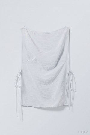 Weekday Cintia Tank Top Głęboka Szare | RSGG3707