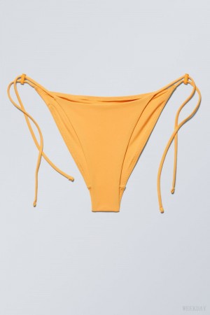 Weekday Drawstring Bikini Bottoms Mango | RIRY9757