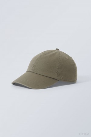 Weekday Essential Washed Cap Khaki | ZUUC9909