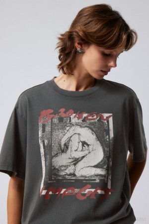 Weekday Gen Printed T-shirt Graphic | FVJS4002