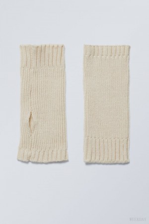 Weekday Hanna Wrist Warmer Beżowe | OISZ5079