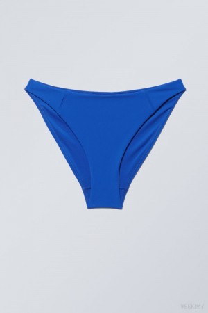 Weekday High Cut Bikini Bottoms Niebieskie | VHBN3598
