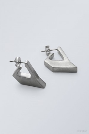 Weekday Kate Earrings Srebrne | CANY4424