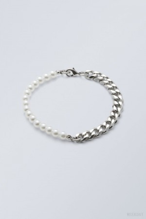 Weekday Kevin Bracelet Srebrne | SMWE8638