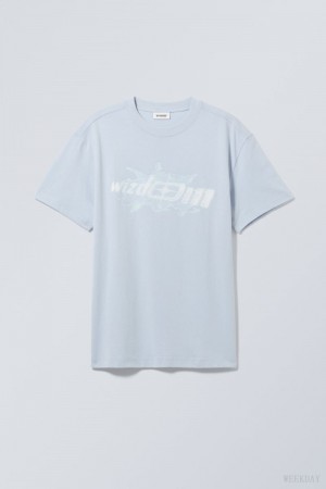 Weekday Oversized Grafiką Printed T-shirt Wizdom | VIPN8963