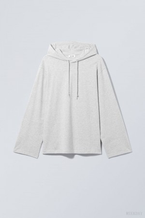 Weekday Oversized Zakapturzony Long Sleeve Głęboka Szare | MRFO6719