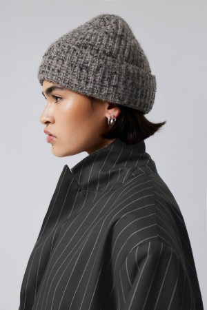Weekday Popcorn Beanie Ciemny | XIJA6645
