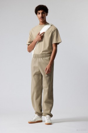 Weekday Relaxed Heavy Sweatpants Dusty Mole | DFIK0180