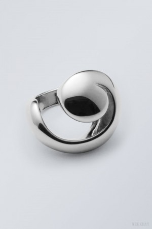 Weekday Spin Ring Srebrne | BEKJ0645