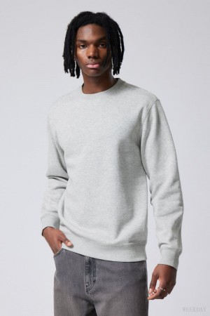 Weekday Standard Midweight Sweatshirt Szare | PAGE8526