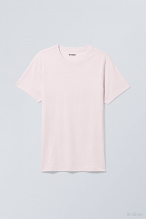 Weekday Standard Midweight T-shirt Głęboka Fioletowe | DNXQ9122