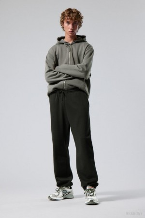 Weekday Standard Sweatpants Czarne | AIFZ4828