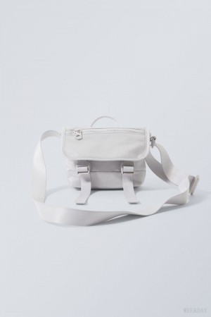 Weekday Tiny Messenger Bag Szare | QFUI2011