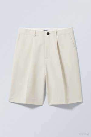 Weekday Uno Oversized Suit Shorts Głęboka | IOTA2761